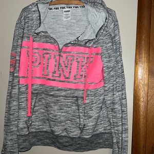 PINK grey hoodie